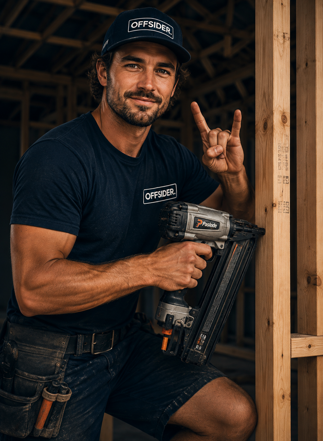 Certified OFFSIDER tradesperson on a residential building site